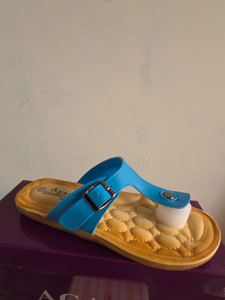 Agape Collection "Adina-25" Thong Sandals, Sz 6